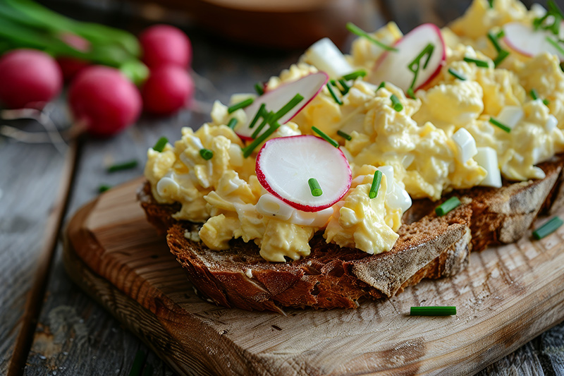 tojáskrém kenyéren