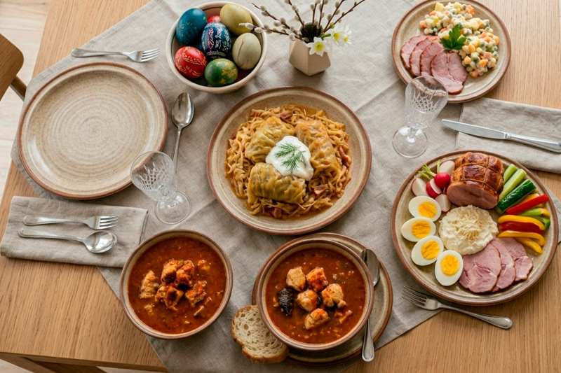 húsvéti ünnepi asztal