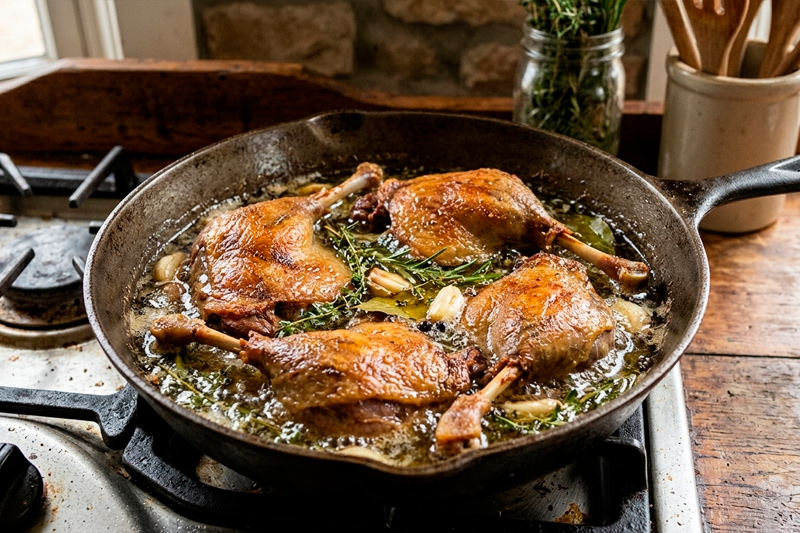 konfitált kacsacomb