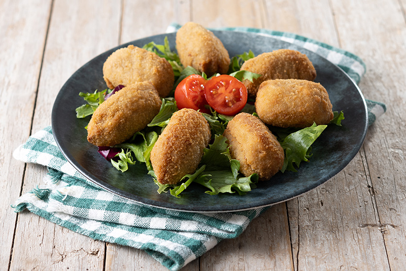 krokett a tányéron